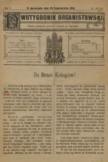 Dwutygodnik organistowski : pisemko poświęcone sprawom i rozrywce pp. Organistów. R.2, 1894, nr 19