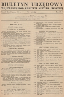 Biuletyn Urzędowy Wojewódzkiego Komitetu Kultury Fizycznej. 1955, nr 5