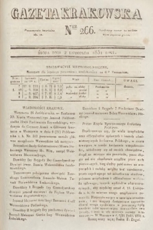 Gazeta Krakowska. 1831, nr 266