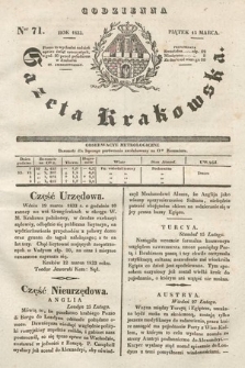 Codzienna Gazeta Krakowska. 1833, nr 71