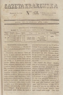 Gazeta Krakowska. 1831, nr 268