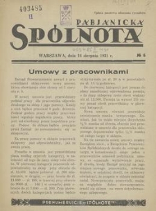 Spólnota Pabianicka. 1931, nr 6