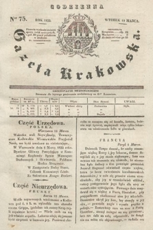 Codzienna Gazeta Krakowska. 1833, nr 75