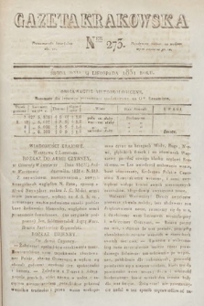 Gazeta Krakowska. 1831, nr 273