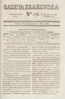 Gazeta Krakowska. 1831, nr 276