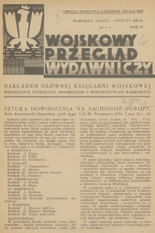 Wojskowy Przegląd Wydawniczy : miesięcznik poświęcony informacjom o wydawnictwach wojskowych. R.9, 1934, nr 3-4