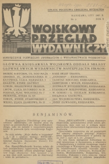 Wojskowy Przegląd Wydawniczy : miesięcznik poświęcony informacjom o wydawnictwach wojskowych. R.10, 1935, nr 2