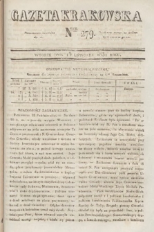 Gazeta Krakowska. 1831, nr 279