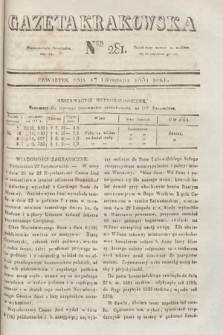 Gazeta Krakowska. 1831, nr 281