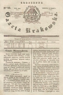 Codzienna Gazeta Krakowska. 1833, nr 85