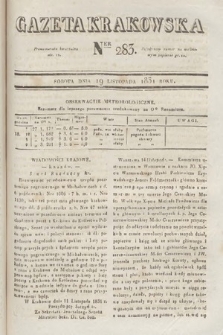 Gazeta Krakowska. 1831, nr 283