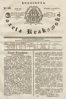 Codzienna Gazeta Krakowska. 1833, nr 88