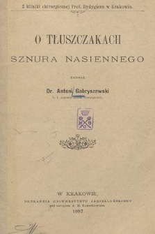 O tłuszczakach sznura nasiennego