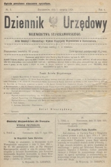 Dziennik Urzędowy Województwa Stanisławowskiego. 1924, nr 8