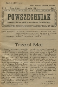 Powszechniak : pisemko dziatwy szkół powszechnych Zagłębia Dąbr. R.2, 1932, nr 5