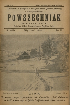 Powszechniak : miesięcznik Dziatwy Szkół Powszechnych Zagłębia Dąbr. R.3, 1934, nr 4 (18)