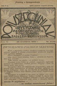 Powszechniak : dwutygodnik Młodzieży Szkół Powszechnych Zagłębia Węglowego. R.4, 1934, nr 2 ()