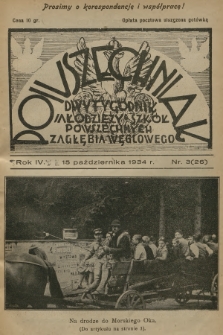 Powszechniak : dwutygodnik Młodzieży Szkół Powszechnych Zagłębia Węglowego. R.4, 1934, nr 3 ()