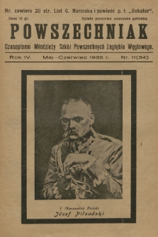 Powszechniak : czasopismo Młodzieży Szkół Powszechnych Zagłębia Węglowego. R.4, 1935, nr 11 (34)