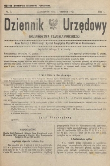 Dziennik Urzędowy Województwa Stanisławowskiego. 1924, nr 9