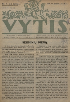 Vytis. 1928, nr 8