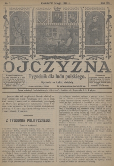 Ojczyzna : tygodnik dla ludu polskiego. 1914, nr 7