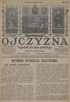 Ojczyzna : tygodnik dla ludu polskiego. 1914, nr 8