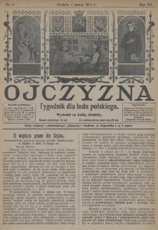 Ojczyzna : tygodnik dla ludu polskiego. 1914, nr 9