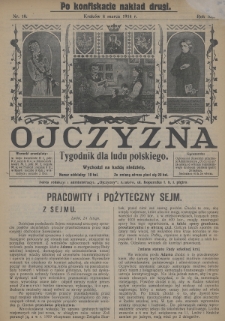 Ojczyzna : tygodnik dla ludu polskiego. 1914, nr 10 [po konfiskacie nakład drugi]