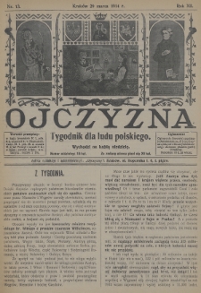Ojczyzna : tygodnik dla ludu polskiego. 1914, nr 13