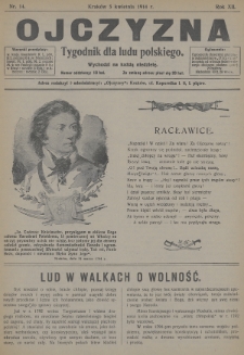 Ojczyzna : tygodnik dla ludu polskiego. 1914, nr 14