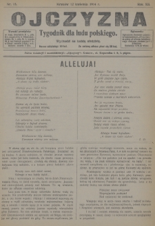 Ojczyzna : tygodnik dla ludu polskiego. 1914, nr 15