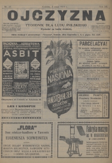 Ojczyzna : tygodnik dla ludu polskiego. 1914, nr 18 [skonfiskowany]