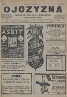 Ojczyzna : tygodnik dla ludu polskiego. 1914, nr 20