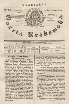 Codzienna Gazeta Krakowska. 1833, nr 104
