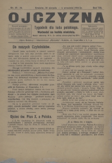 Ojczyzna : tygodnik dla ludu polskiego. 1914, nr 35-36