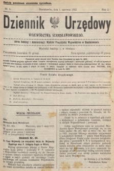 Dziennik Urzędowy Województwa Stanisławowskiego. 1925, nr 6