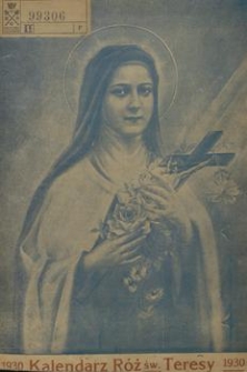Premjowy Kalendarz Róż św. Teresy od Dzieciątka Jezus na rok Pański 1930