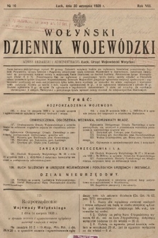 Wołyński Dziennik Wojewódzki. 1928, nr 10