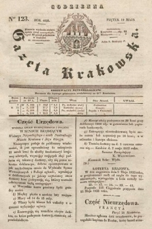 Codzienna Gazeta Krakowska. 1833, nr 123