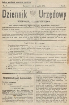 Dziennik Urzędowy Województwa Stanisławowskiego. 1926, nr 7