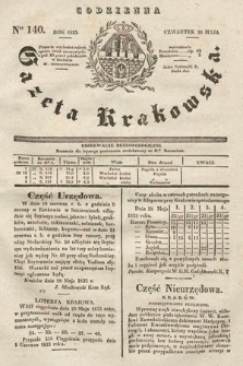 Codzienna Gazeta Krakowska. 1833, nr 140