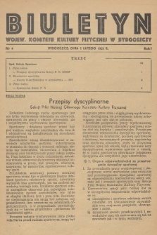 Biuletyn Wojew. Komitetu Kultury Fizycznej w Bydgoszczy. R.1, 1955, nr 4