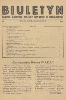 Biuletyn Wojew. Komitetu Kultury Fizycznej w Bydgoszczy. R.1, 1955, nr 5