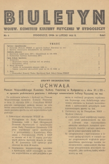 Biuletyn Wojew. Komitetu Kultury Fizycznej w Bydgoszczy. R.1, 1955, nr 6