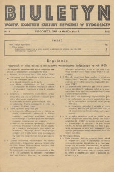 Biuletyn Wojew. Komitetu Kultury Fizycznej w Bydgoszczy. R.1, 1955, nr 8