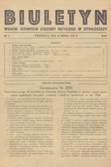 Biuletyn Wojew. Komitetu Kultury Fizycznej w Bydgoszczy. R.1, 1955, nr 9