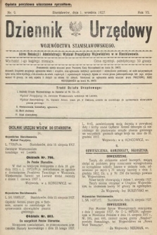 Dziennik Urzędowy Województwa Stanisławowskiego. 1927, nr 9