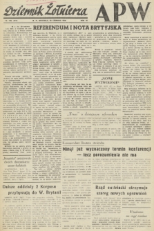 Dziennik Żołnierza APW. R.4, 1946, nr 155