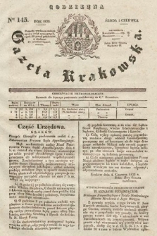 Codzienna Gazeta Krakowska. 1833, nr 145